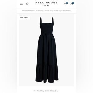 Hill House Women's Black Crepe Dress anjuli